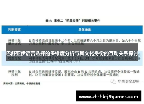 巴舒亚伊语言选择的多维度分析与其文化身份的互动关系探讨
